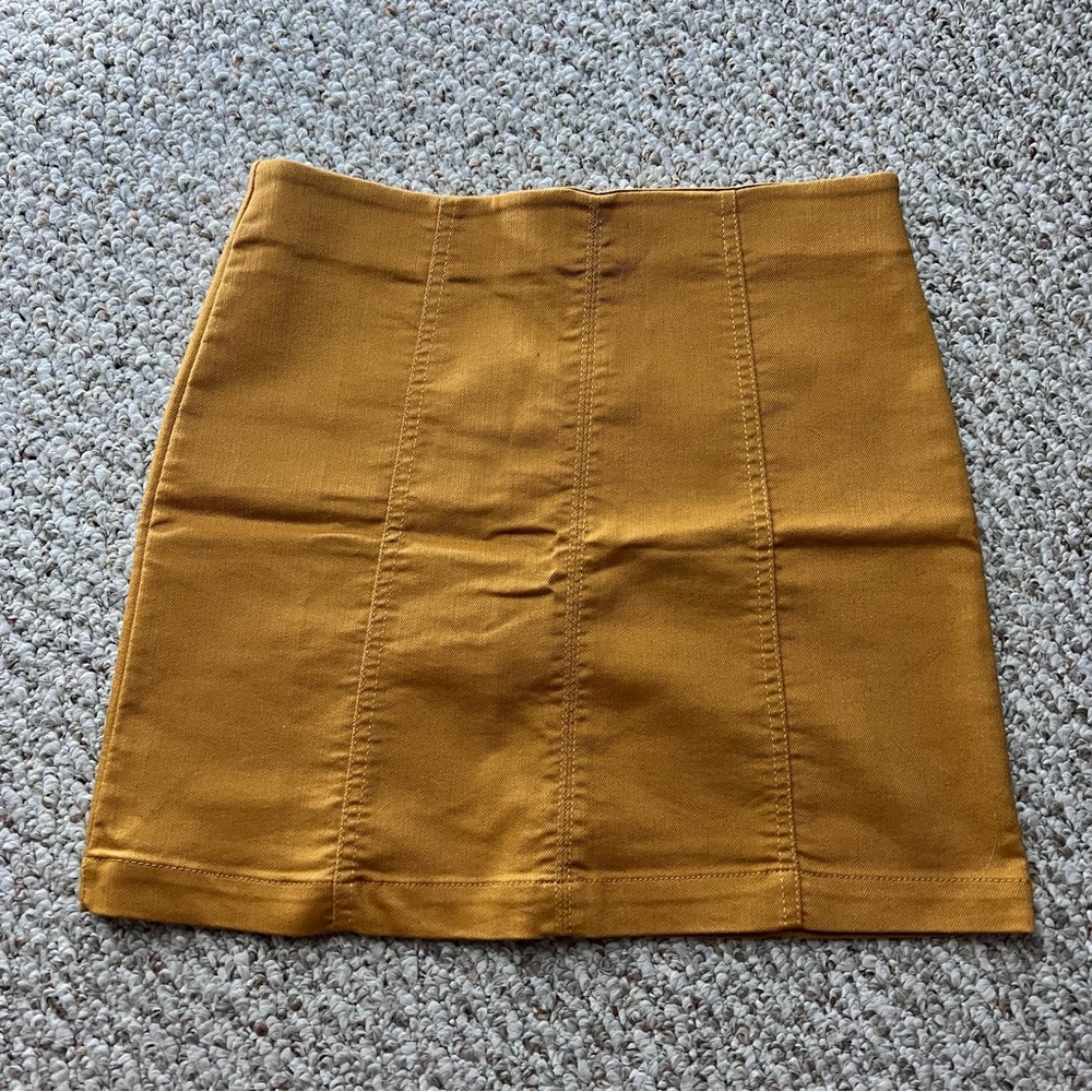 Tan Mini Skirt